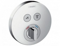 Смеситель для душа Hansgrohe ShowerSelect S термостатический, для 2 потребителей, 15748000