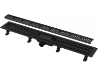 Душевой лоток AlcaPlast Simple APZ10BLACK 850 с решеткой и опорами, черный