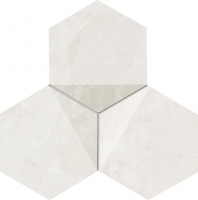 Настенная мозаика Scoria white 19,2x16,5 см