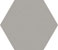 Настенная плитка Satini grey hex 125 x 110 mm