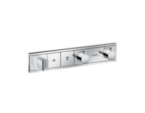 Смеситель для душа Hansgrohe RainSelect 15355000, 2 потребителя, термостатический, хром