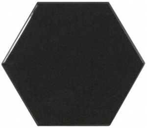 Настенная плитка Hexagono Liso Black 107 x 124 mm