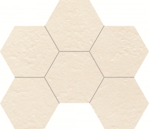 Настенная мозаика Crude hex grey 289 х 221 mm