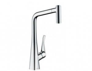 Смеситель Hansgrohe Metris 320 2jet 73801000 для кухонной мойки, хром