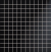 Настенная мозаика Black В 298x298 / 10mm