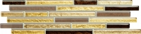 Hастенный бордюр Venatello brown mosaic 372x98 / 10mm