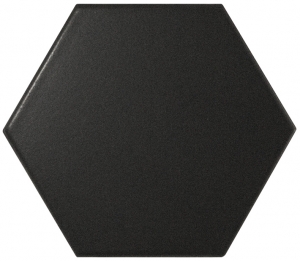 Настенная плитка Hexagono Liso Black Mat 107 x 124 mm