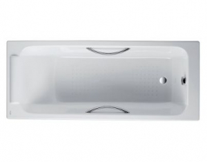 Чугунная ванна Jacob Delafon Parallel 150x70 с отверстиями для ручек, E2949