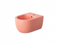 Биде подвесное Bocchi V-Tondo Compacto 49 см 1487-032-0120, розовое матовое