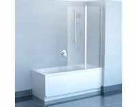 Шторка для ванны Ravak CVS2-100 L белый+транспарент