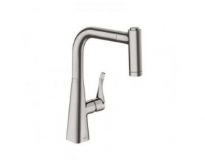 Смеситель для кухни Hansgrohe Metris 14834000 с выдвижным изливом 220, хром