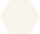 Настенная плитка Satini white hex 125 x 110 mm