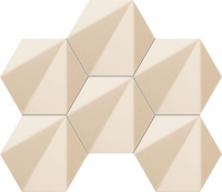 Настенная мозаика Chenille beige hex 289x221 mm