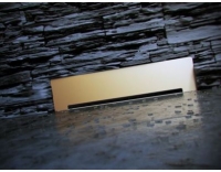 Душевой лоток встраиваемый в стену Pestan Confluo Wall Gold, 13100061