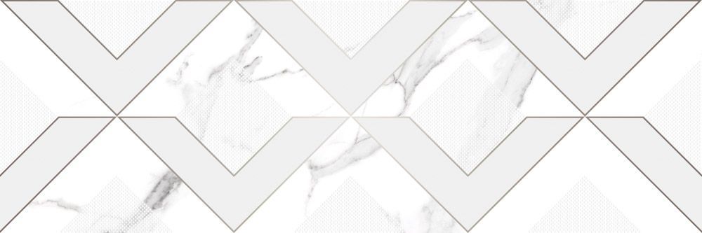 Viva белый 20×60 декор глянцевый