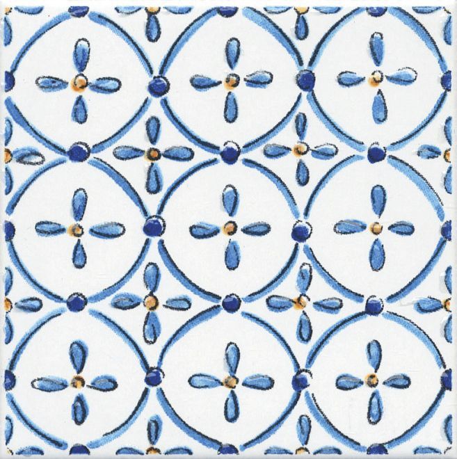 Капри майолика 9,8×9,8 вставка глянцевый STGA4851146H