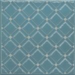 Бахия 1 бирюзовый 9,8х9,8 декор глянцевый KMD3STA016GN