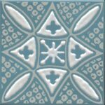 Бахия 2 бирюзовый 9,8х9,8 декор глянцевый KMD3STA020GN