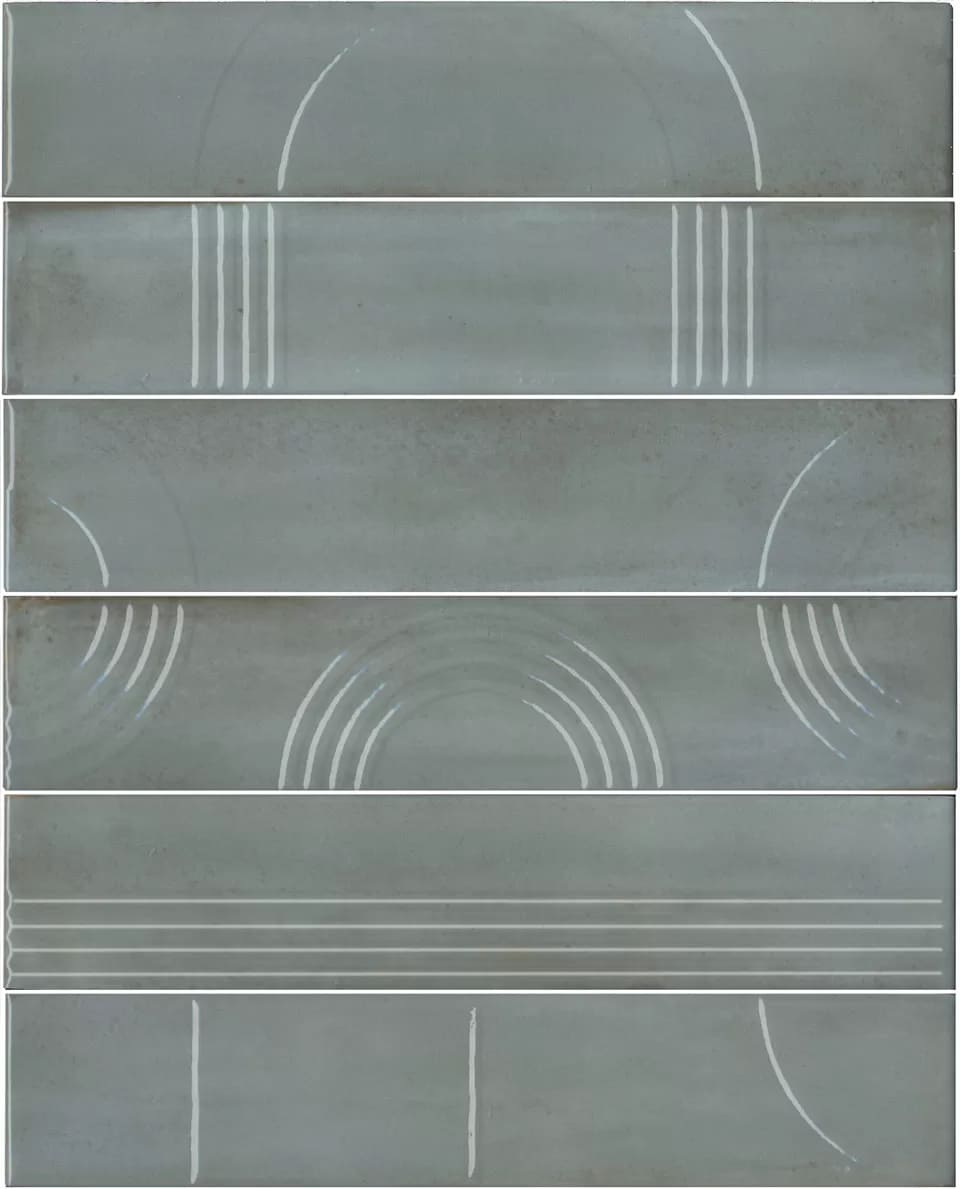 Мажорель голубой 28,5×36 панно глянцевый (из 6 частей 6х28,5) KMP3STA002RN6X