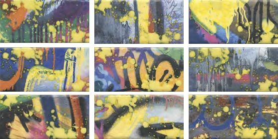 Граффити 20×89,1 панно матовый (из 9 частей 9,9×20) OSA589x19060