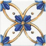 Капри майолика 9,8×9,8 вставка глянцевый STGA4881146H