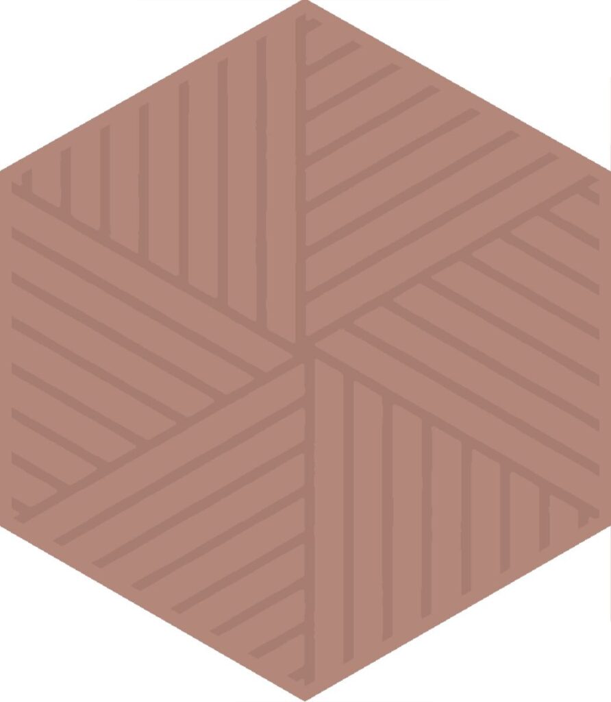 Агуста розовый 5,2×6 декор матовый OSD24163010