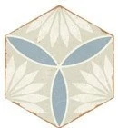 Универсальная плитка (керамогранит) Ennface Kaleidoscope Blue Matt 22×25 см