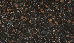 Универсальная плитка (керамогранит) Ennface Terrazzo Black Matt 160×80 см