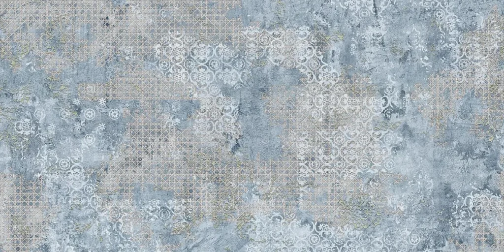 Универсальная плитка (керамогранит) Aparici Rug Blue Natural 49.75×99.55 см