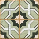 Универсальная плита (керамогранит) Ennface Morocco Green Matt 20×20 см