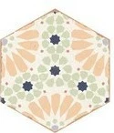 Универсальная плитка (керамогранит) Ennface Kaleidoscope Green Matt 22×25 см