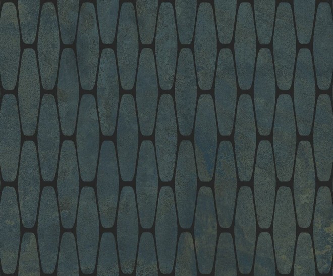 Универсальная плитка (керамогранит) Aparici Illusion Turquoise Stamp LAP 49.75×99.55 см