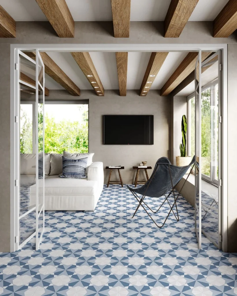 Универсальная плитка (керамогранит) Gayafores Altea Blue 33.15×33.15 см