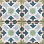 Универсальная плита (керамогранит) Ennface Morocco Cobalt Matt 20×20 см