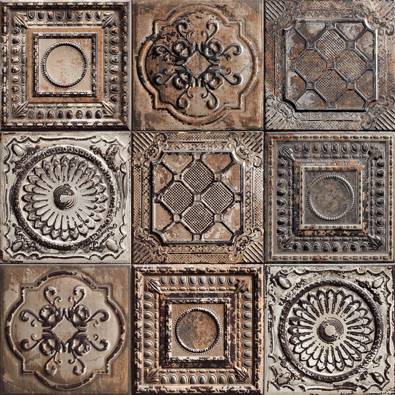 Настенная плитка Mainzu Tin-Tile Rusty Mix 20×20 см